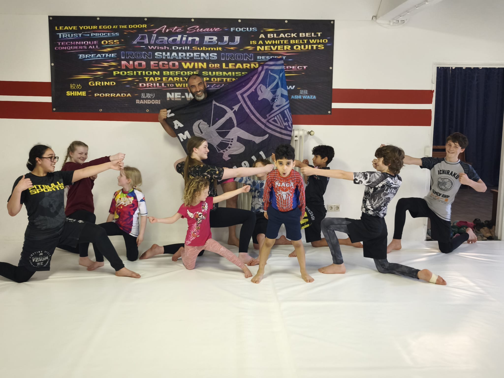 Kids beim Training bei ALADIN BJJ
